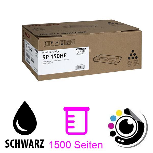 Original Toner Ricoh SP-150HE Schwarz 408010