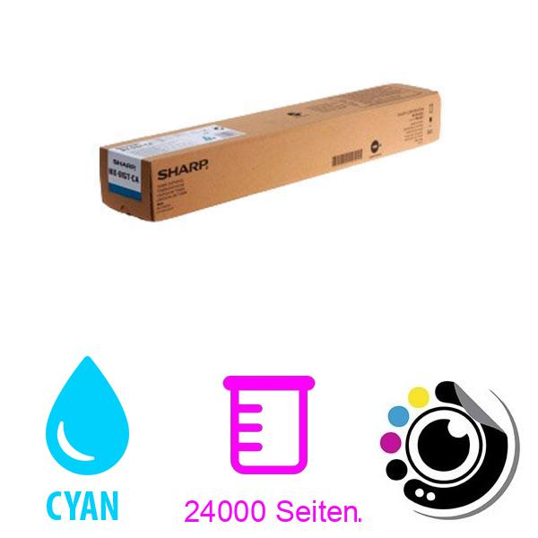 Original Toner Sharp MX-61GTCA cyan 082916
