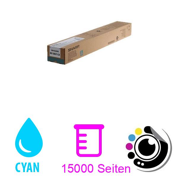 Original Toner Sharp MX36GT Cyan