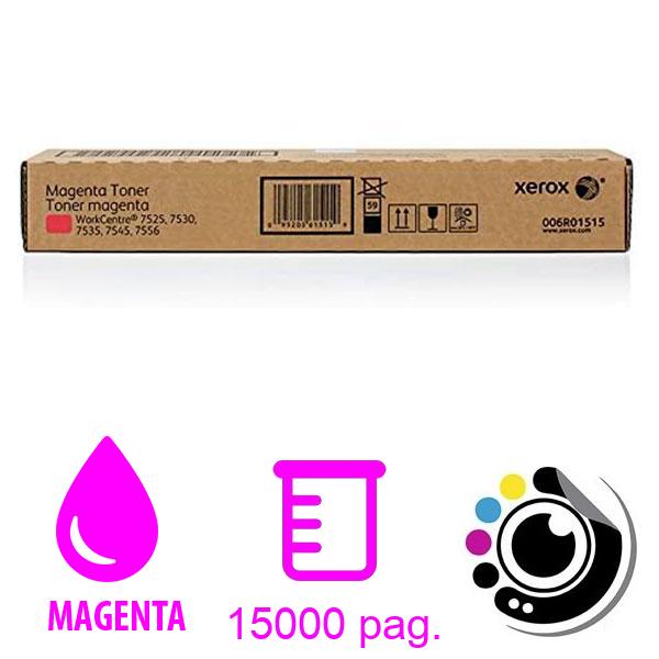 Original Toner Xerox Workcentre 7525 / 7535 / 7545 / 7830 Magenta 006r01511