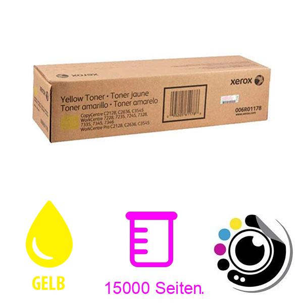 Original Toner Xerox WorkCentre 7335 Gelb 006R01178