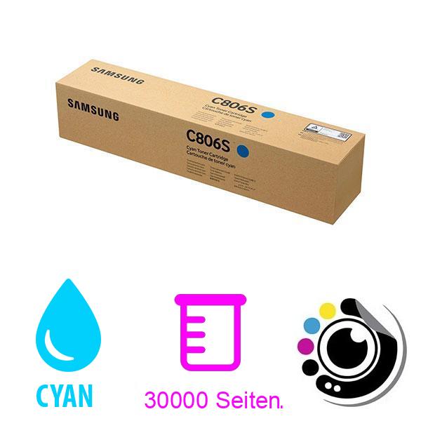 Original Toner Samsung CLTC806S Cyan SS553A